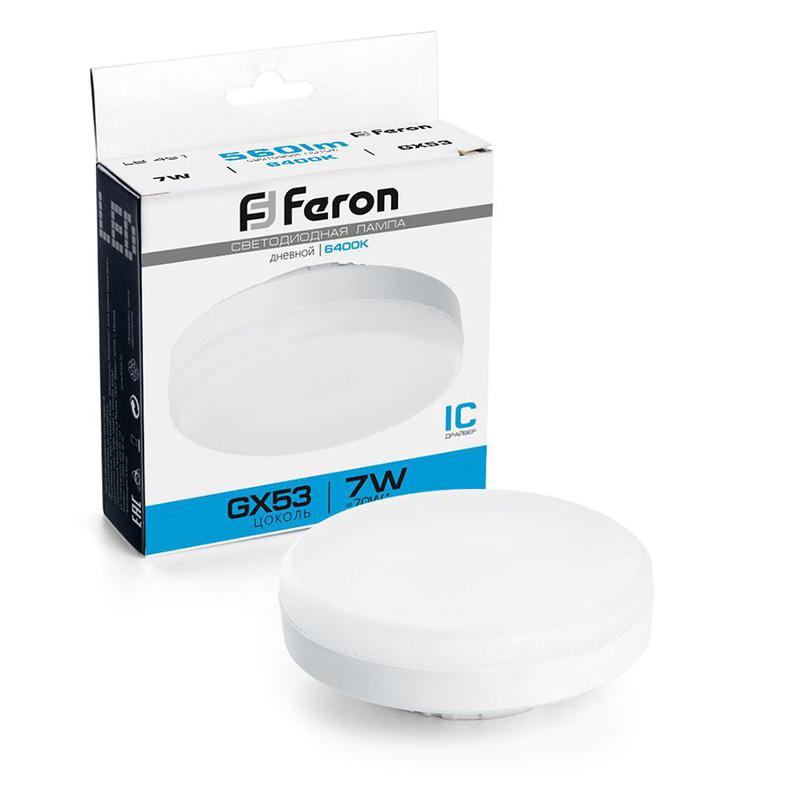 лампа светодиодная 7вт 230в gx53 6400к lb-451 feron 25866 от BTSprom.by