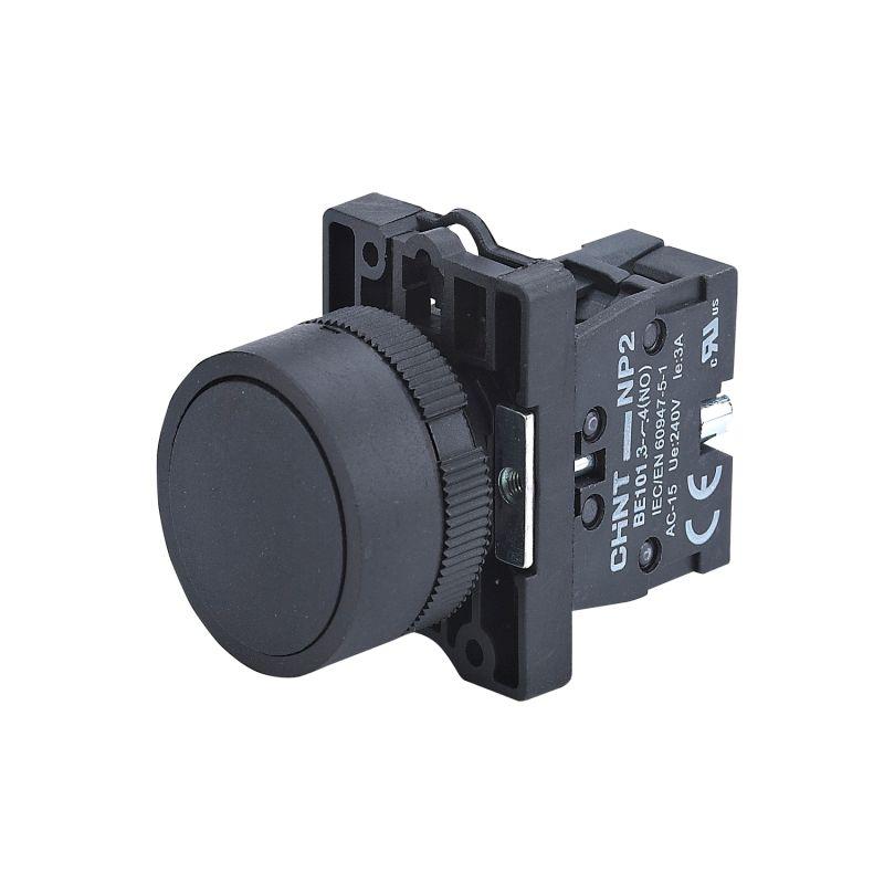 кнопка управления np2-ea21 без подсветки 1но ip40 (r) черн. chint 574084 от BTSprom.by