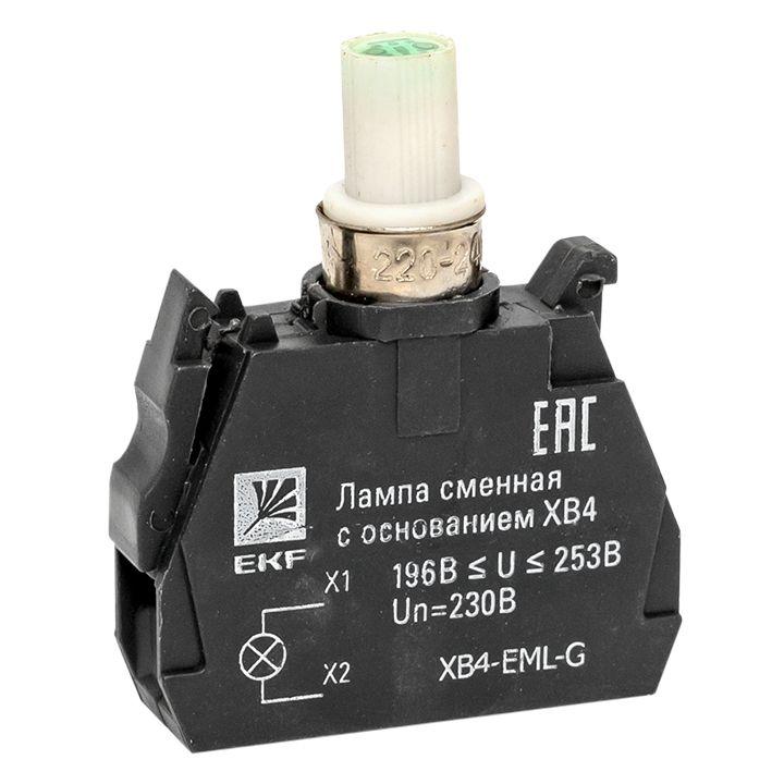 лампа сменная с основанием xb4 зел. 230в proxima ekf xb4-eml-g от BTSprom.by