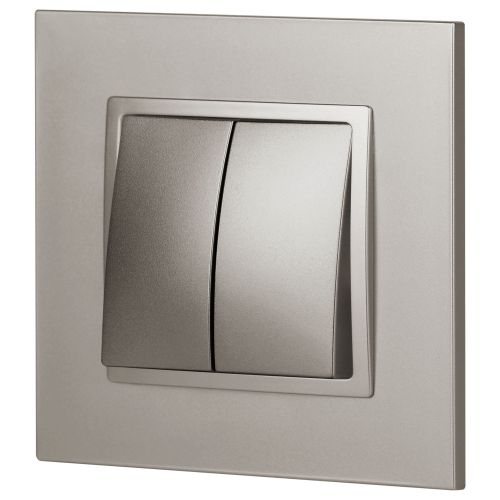  Переключатель перекрестный 2-кл. Elegance 14-1112-16 250В 10АХ титан Эра Б0065798 фото в каталоге от BTSprom.by