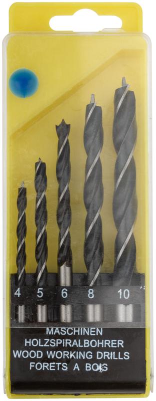  Набор сверл по дереву пластиковый бокс 5шт (4-5-6-8-10мм) FIT 36101 фото в каталоге от BTSprom.by