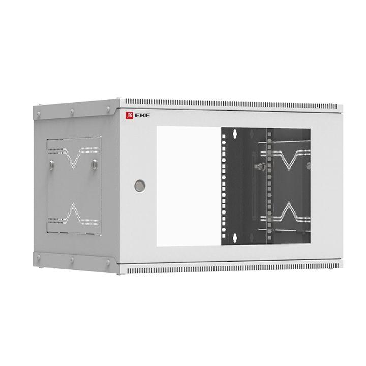 шкаф телекоммуникационный astra a 6u 600х450 настенный разборный дверь стекло proxima ekf itb6g450d от BTSprom.by
