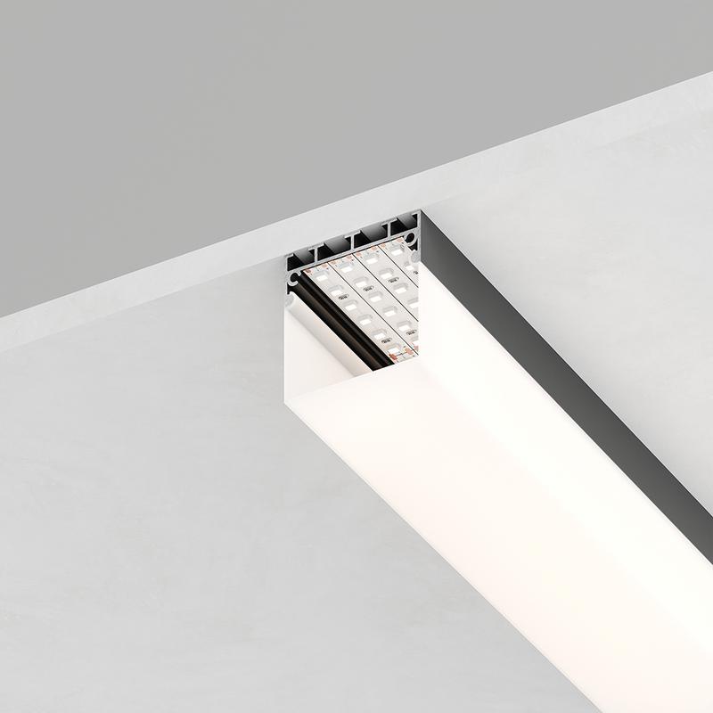 профиль алюминиевый cab268 накладной 42х45мм черн. 2м (в комплекте 2 заглушки) feron 48149 от BTSprom.by