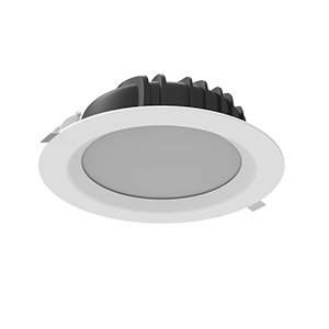 светильник светодиодный dl-01 40вт 4000к ip54 3600лм 230х81 кругл. встраив. матов. бел. ral9010 varton v1-r0-00084-10000-4404040 от BTSprom.by