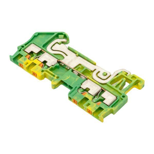  Колодка клеммная пружинная 1.5 Push-in 4 вывода земля EKF PIT-1.5-4-pe фото в каталоге от BTSprom.by