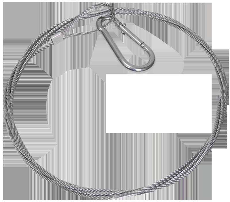 трос стальной с карабином 5м iek clp1m-src-2-05 от BTSprom.by