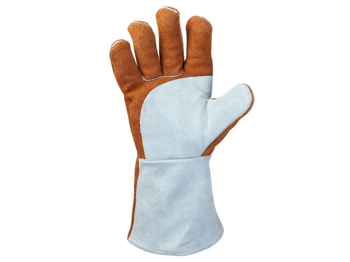  Краги спилковые пятипалые усиленные(на подкладке из х/б и флиса) р-р 10/XL, JetaSafety (с дополнительной накладкой) (JETA SAFETY) JWK401-XL фото в каталоге от BTSprom.by