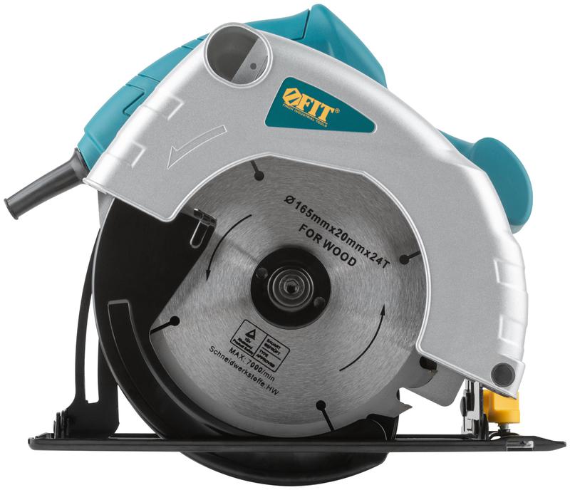  Пила дисковая 1000Вт 4800об/мин 165/20мм железная опора FIT 80396 фото в каталоге от BTSprom.by