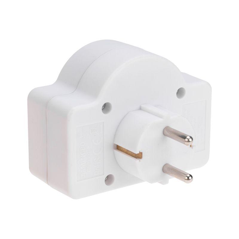  Разветвитель 3-м 16А + 2х2.5А с выключателем с заземл. защ. шторки бел. Rexant 11-1086 фото в каталоге от BTSprom.by