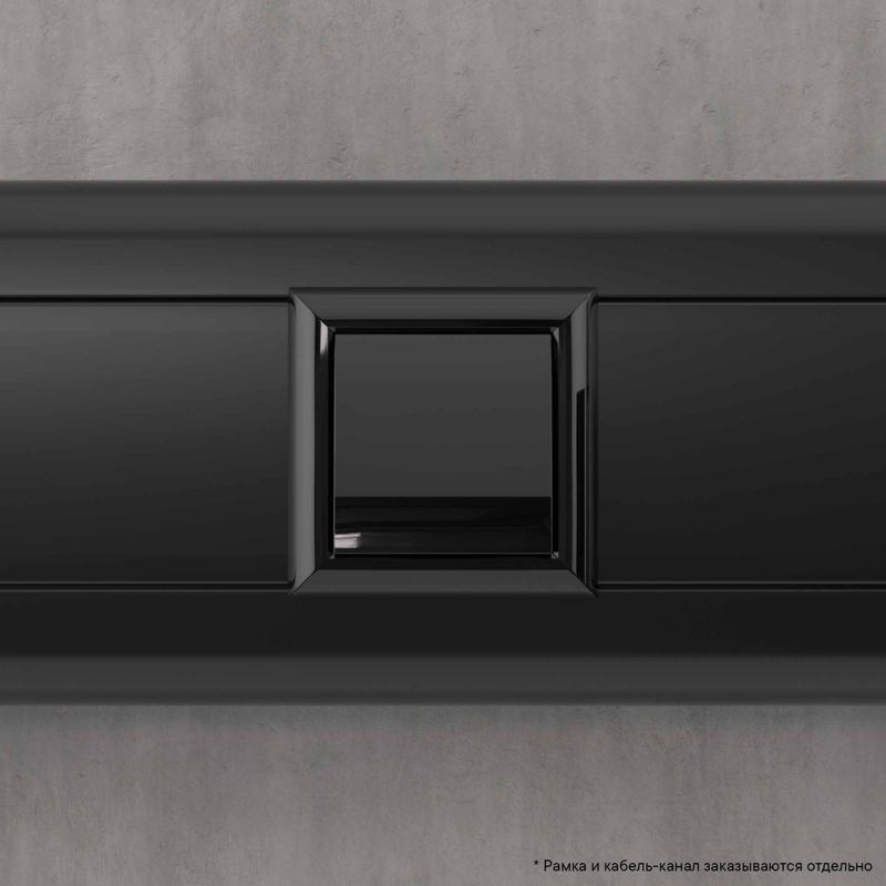  Вывод кабеля модульный Avanti "Черный квадрат" 2мод. DKC 4402982 фото в каталоге от BTSprom.by