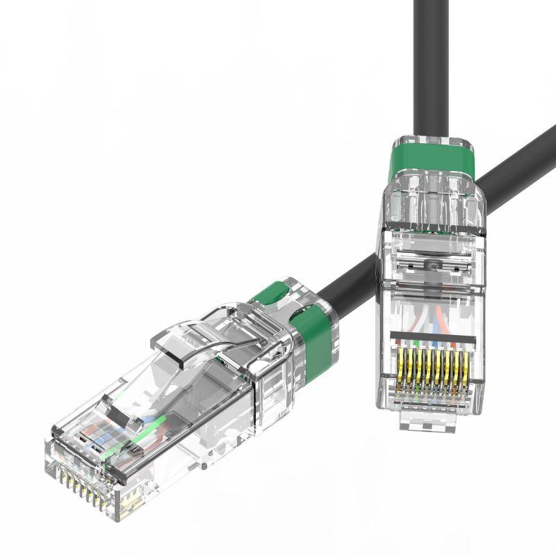 патч-корд неэкранированный slim cat6a u/utp 4х2 28 awg lszh 1.5м черн. dkc rn6auu4515bk-28 от BTSprom.by