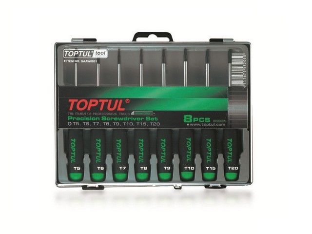 набор отверток д/точн.работ torx 8шт t5-t20 toptul gaaw0801 от BTSprom.by