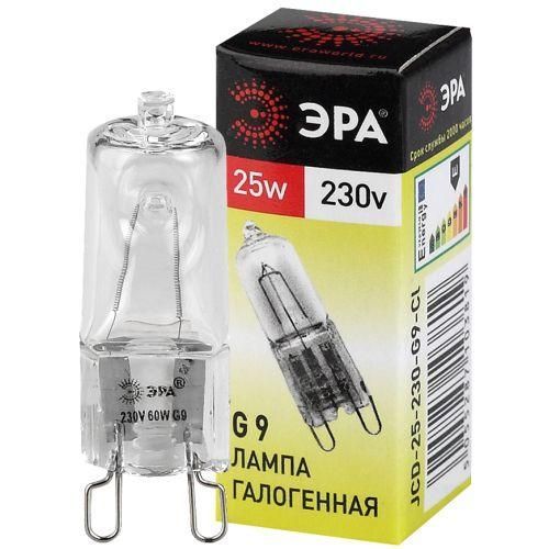 лампа галогенная g9-jcd-25-230v-cl 25вт капсула g9 230в эра c0027376 от BTSprom.by