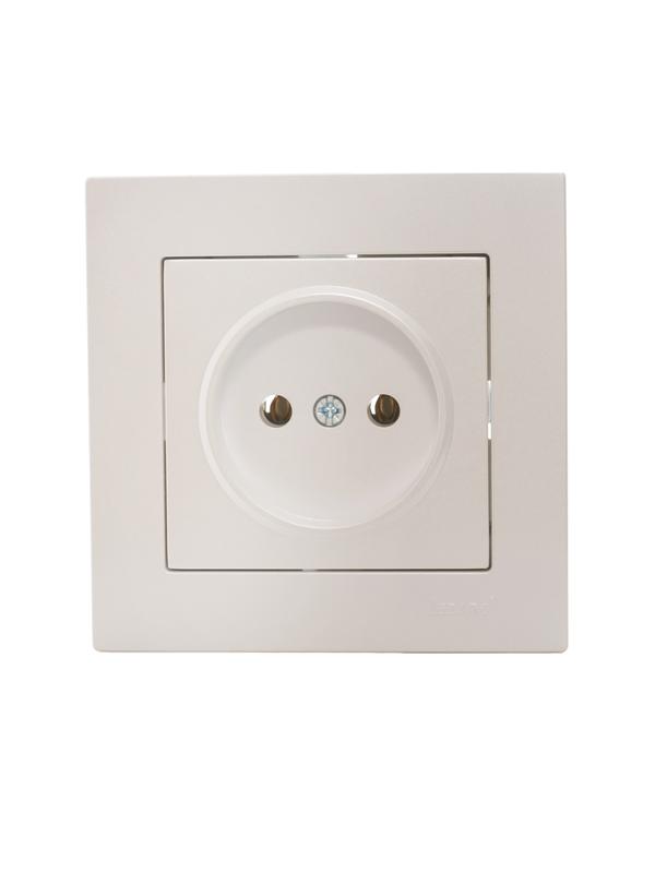  Розетка 1-м СП Vesna без заземл. ПБТ механизм жемчуж./бел. перламутр LEZARD 742-3088-121B фото в каталоге от BTSprom.by