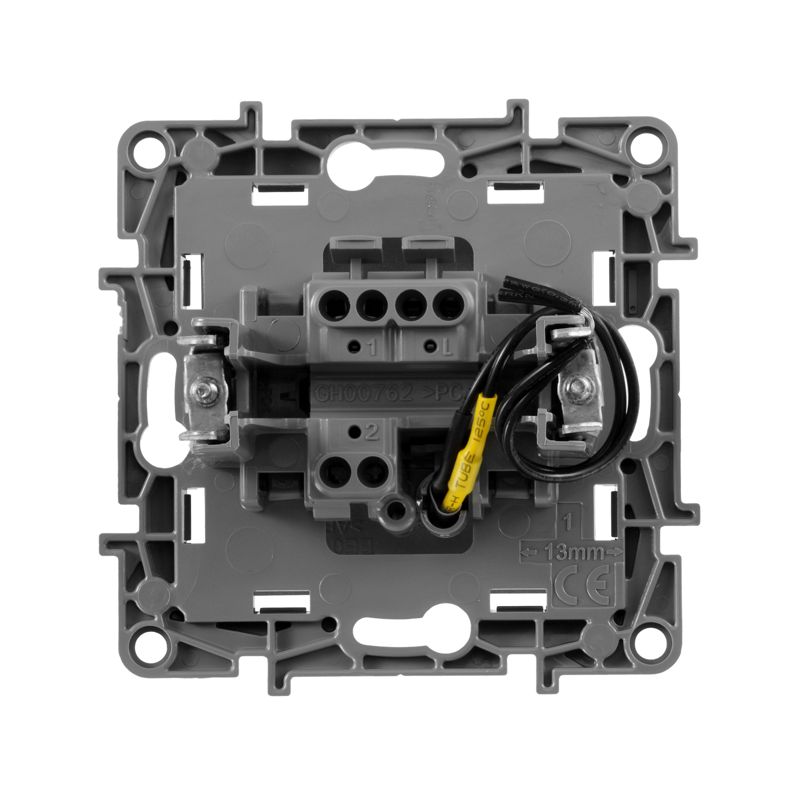  Выключатель 1-кл. СП Etika 10А IP20 250В 10AX с подсветкой/индикацией безвинтов. зажимы механизм алюм. IEK 672403 фото в каталоге от BTSprom.by