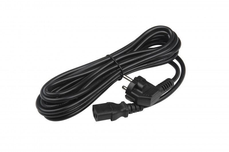 кабель pwc-iec13-shm-5.0-bk питания комп. (shucko+c13) (3х1.00) угл. вилка 5м 10а hyperline 34929 от BTSprom.by