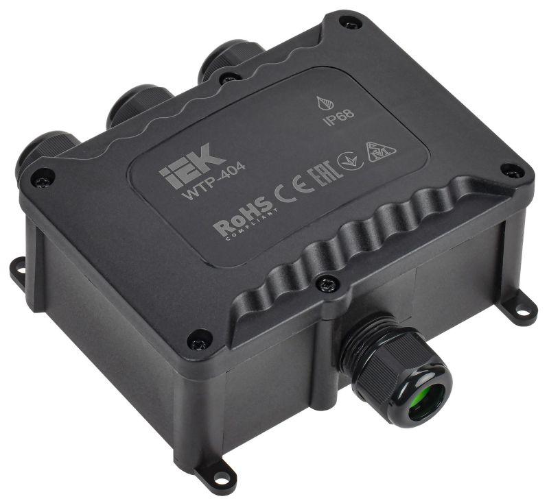 коробка распределительная герметичная wtp-404 4 ввода ip68 iek uwb10-o-450-41-04-68 от BTSprom.by