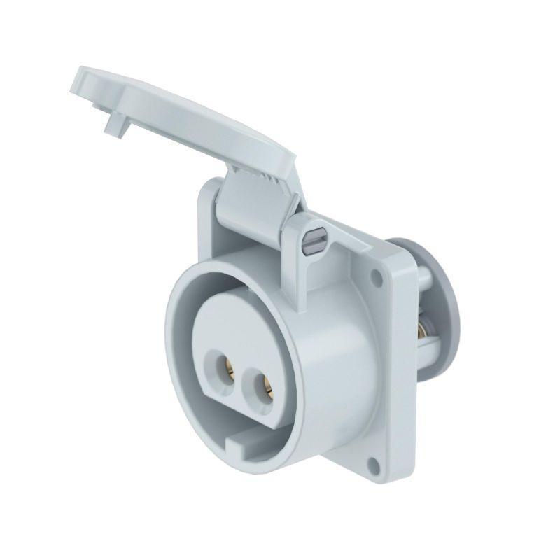 розетка панельная pss ip44 32а 2p 50в dkc pss024-032-05 от BTSprom.by