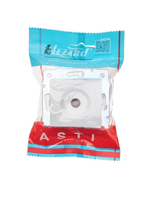  Розетка телевизионная оконечная TV СП ASTI IP20 механизм бел. LEZARD 7081-0288-130 фото в каталоге от BTSprom.by