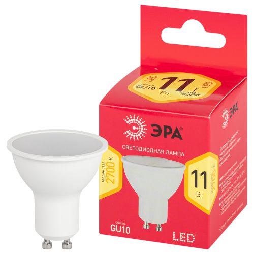 лампа светодиодная red line led mr16-11w-827-gu10 r gu10 11вт софит тепл. бел. свет эра б0056065 от BTSprom.by