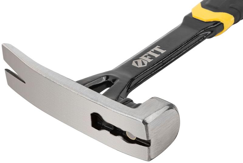  Молоток-гвоздодер Профи 450г цельнометал. FIT 44798 фото в каталоге от BTSprom.by