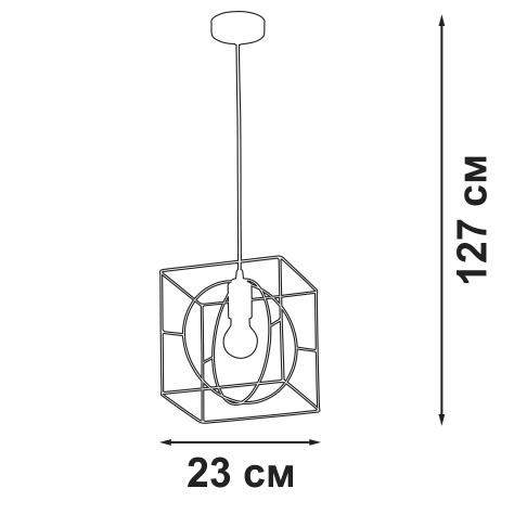  Люстра 1xE27 макс. 40Вт Vitaluce V3063-8/1S фото в каталоге от BTSprom.by
