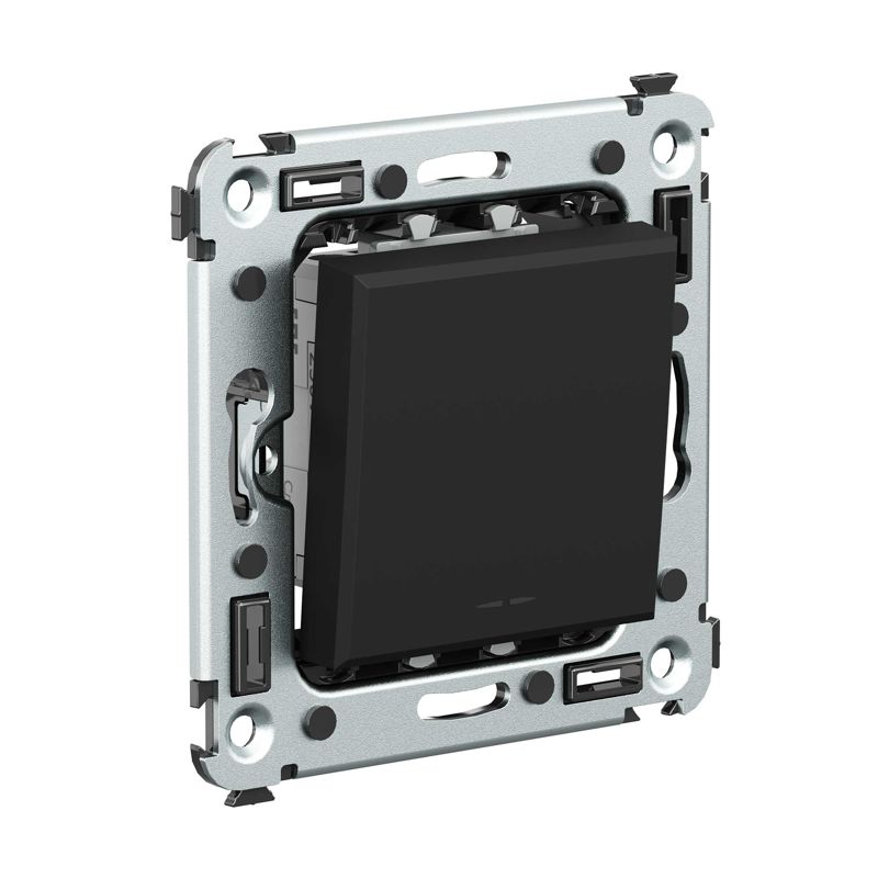  Выключатель 1-кл. СП Avanti "Черный матовый" DKC 4412103 фото в каталоге от BTSprom.by