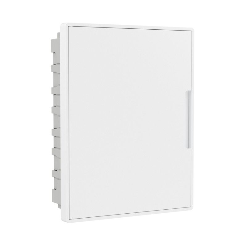 щиток встраиваемый фрейм (frame) 24мод. для полых стен слаботочный с бел. дверцей с монтажн. платой в комплекте с 1 розеткой viva (арт. 45005) и 1 коробкой pdd (арт. 10033) бел. dkc f24b5ww от BTSprom.by