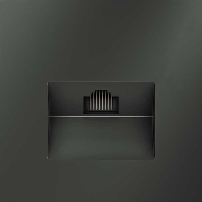  Розетка компьютерная 1-м СП S70 RJ45 кат.6 механизм титан Voltum VLS060106 фото в каталоге от BTSprom.by