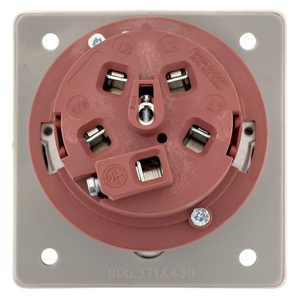  Розетка стационарная внутренняя угловая 4252 3Р+РЕ+N 32А 380В IP67 PROxima EKF ps-4252-32-380 фото в каталоге от BTSprom.by