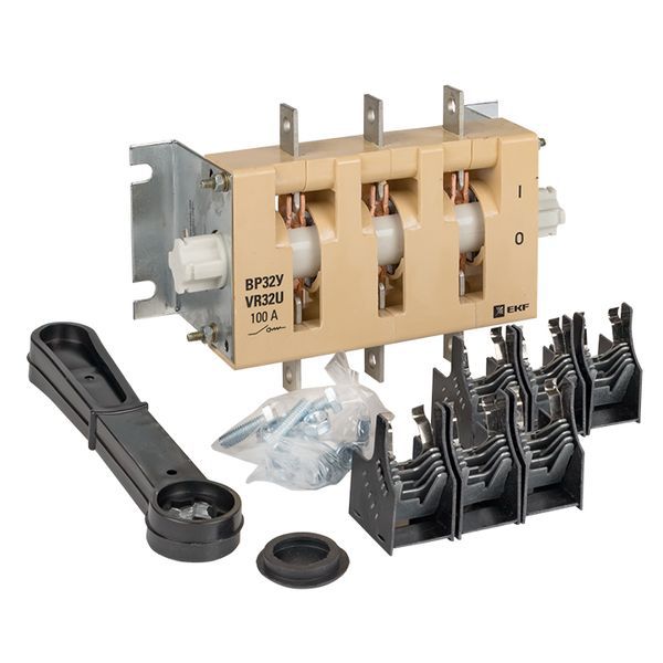  Выключатель-разъединитель ВР32У-31А31220 100А 1 напр. с дугогасит. камерами несъемная лев./прав. рукоятка MAXima EKF uvr32-31a31220 фото в каталоге от BTSprom.by