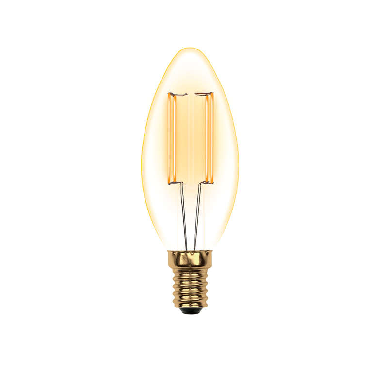лампа светодиодная led-c35-5w/golden/e14 glv21go vintage форма "свеча" зол. колба упак. картон uniel ul-00002396 от BTSprom.by