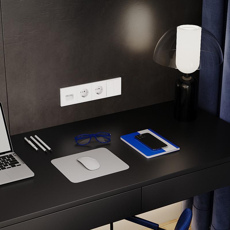  Рамка 4-м S70 пластик. бел. матов. Voltum VLS100402 фото в каталоге от BTSprom.by