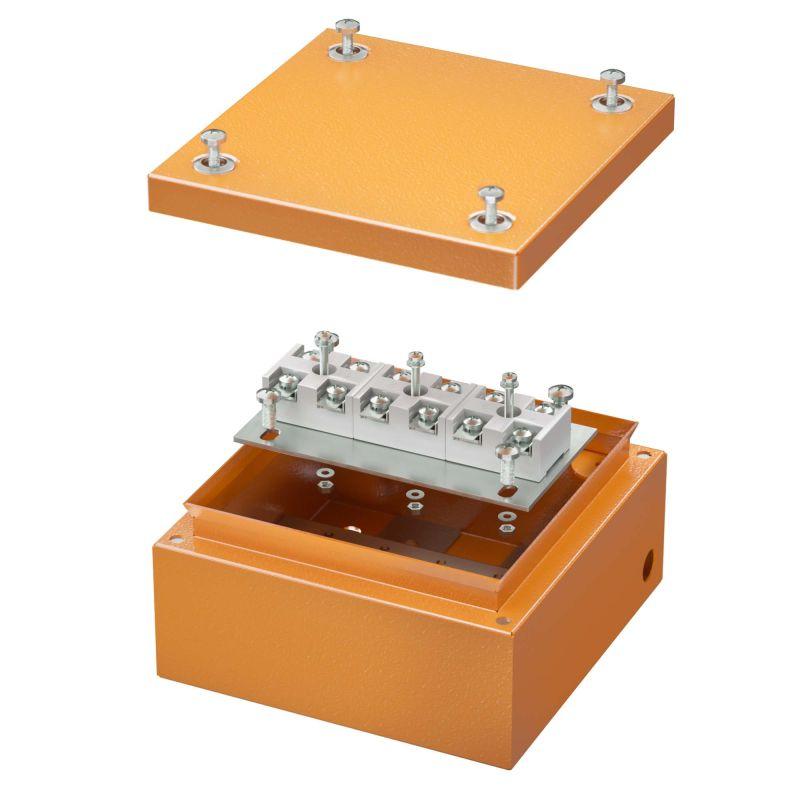 коробка ответвительная fs 150х150х80мм 6р 450в 32а 10кв.мм нерж. контакт с гладкими стенками и клеммн. ip66 сталь. dkc fsk30610 от BTSprom.by