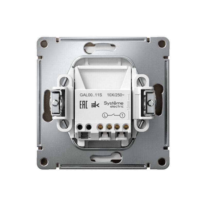  Выключатель 1-кл. ArtGallery 10AX быстрозажим. клем. механизм мокко SE GAL000611S фото в каталоге от BTSprom.by