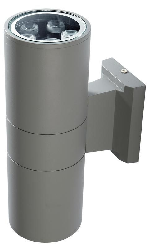 светильник светодиодный архитектурный pwl-26090/30d 2х5вт 6500к gr ip65 фасадный исполнение двухсторон. сер. pro jazzway 1018601b от BTSprom.by