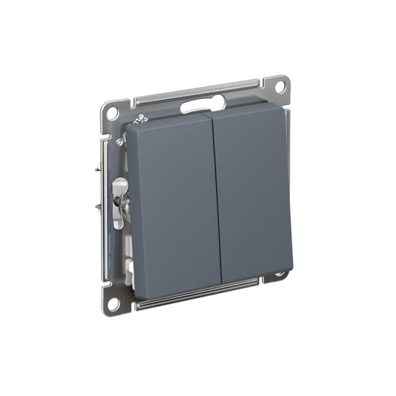 переключатель проходной 2-кл. сп atlasdesign 10а ip20 (сх. 6/2) 10ax механизм грифель se atn000765 от BTSprom.by