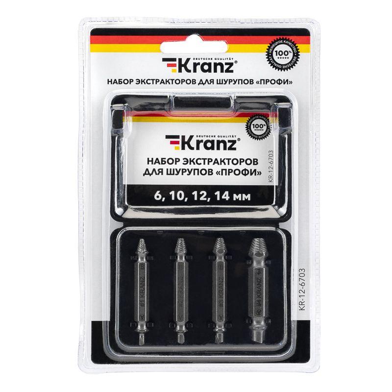  Набор экстракторов для шурупов Профи Kranz KR-12-6703 фото в каталоге от BTSprom.by