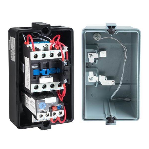  Пускатель магнитный КМЭ 25А 400В с РТЭ и индикатором PROxima в корп. IP65 EKF ctrp-r-25-400v-led фото в каталоге от BTSprom.by