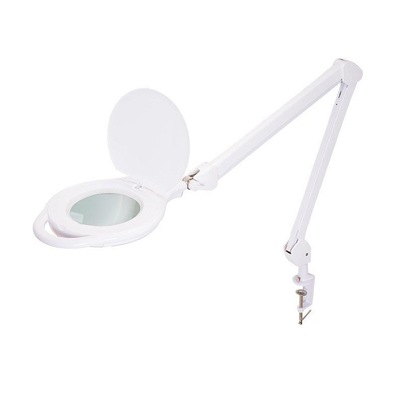 лупа на струбцине круглая 5d с подсветкой 96led тепл. и холод. свет бел. rexant 31-0535 от BTSprom.by