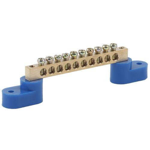 шина n "ноль" на двух угловых изоляторах шни-6х9-10-у2 no-222-57 син. (уп.10шт) эра б0033437 от BTSprom.by