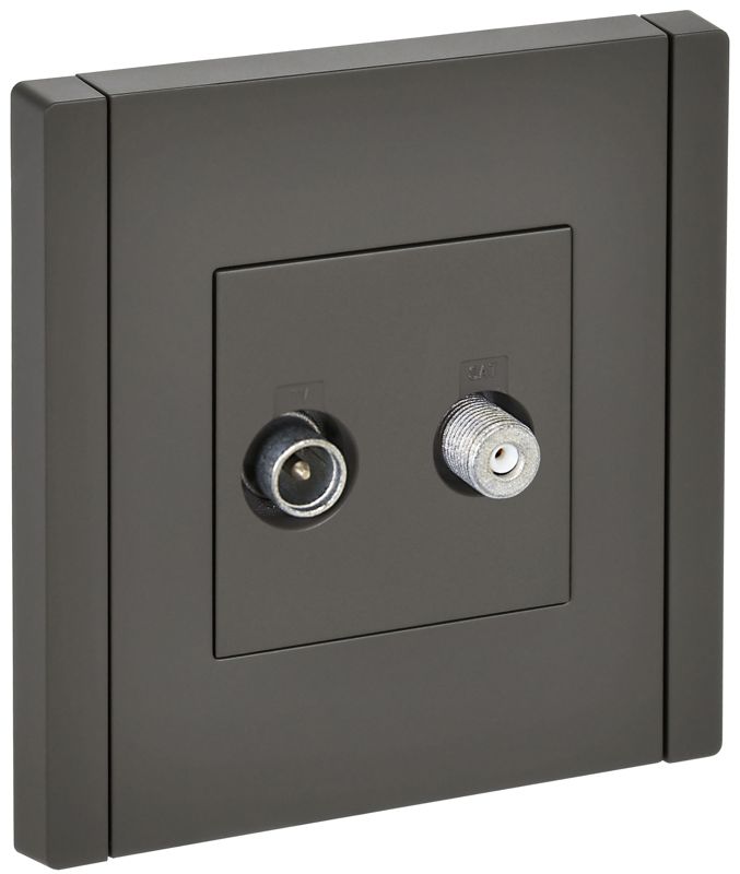 розетка 2-м tv+sat forte&piano fp338 сер. iek fp-af20-o-k03 от BTSprom.by