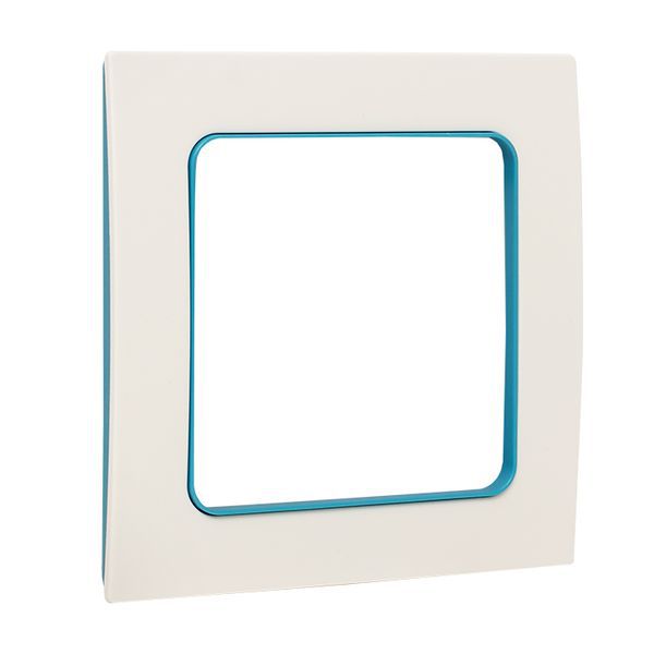  Рамка 1-м Стокгольм бел. с линией цвета син. PROxima EKF EXM-G-304-30 фото в каталоге от BTSprom.by