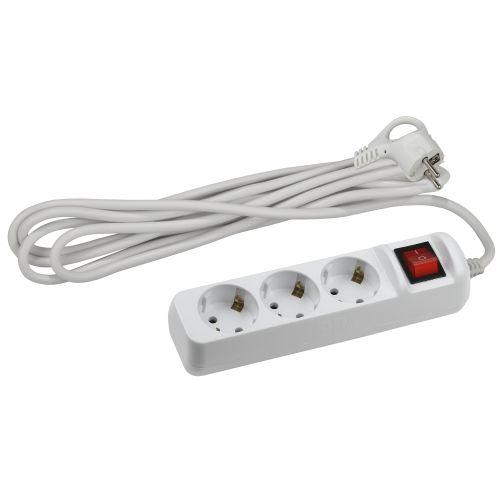 удлинитель 3х5м с заземл. 10а ip20 ux-3es-5m пвс 3х0.75 с выкл. эра б0035755 от BTSprom.by