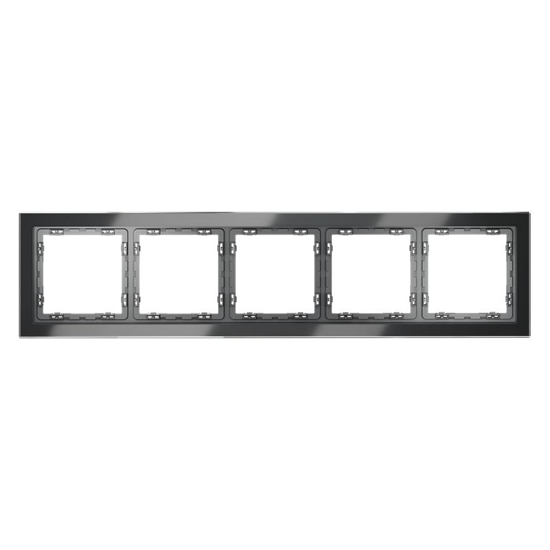  Рамка 5-м S70 стеклян. графит Voltum VLS110507 фото в каталоге от BTSprom.by