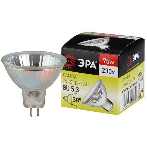 лампа галогенная gu5.3-jcdr (mr16) -75w-230v-cl эра c0027366 от BTSprom.by