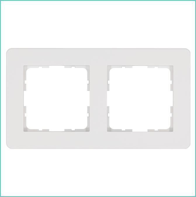 рамка 2-м g-flex бел. глянцевый jasmart g1102w от BTSprom.by