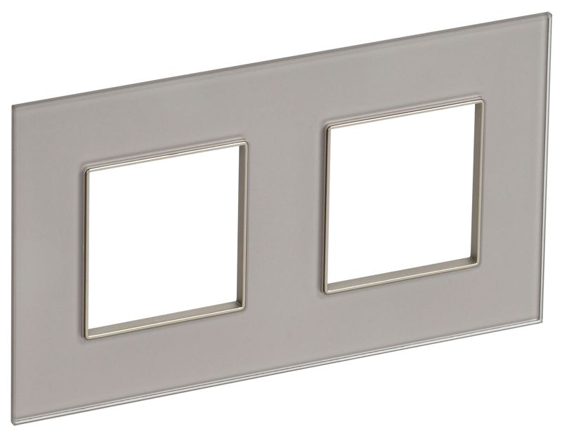 рамка 2-м skandy sk-f22sh стекло шампань iek sk-m22-g-k37 от BTSprom.by