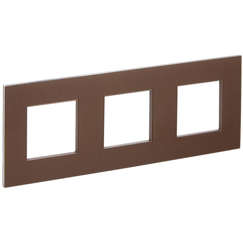 рамка 3-м skandy sk-f33br металл шоколад iek sk-m32-m-k30 от BTSprom.by
