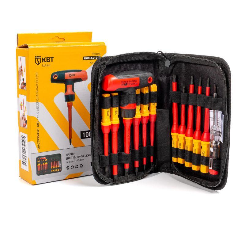  Набор отверток диэлектрических "Профи" НИО-4412-Т КВТ 87128 фото в каталоге от BTSprom.by